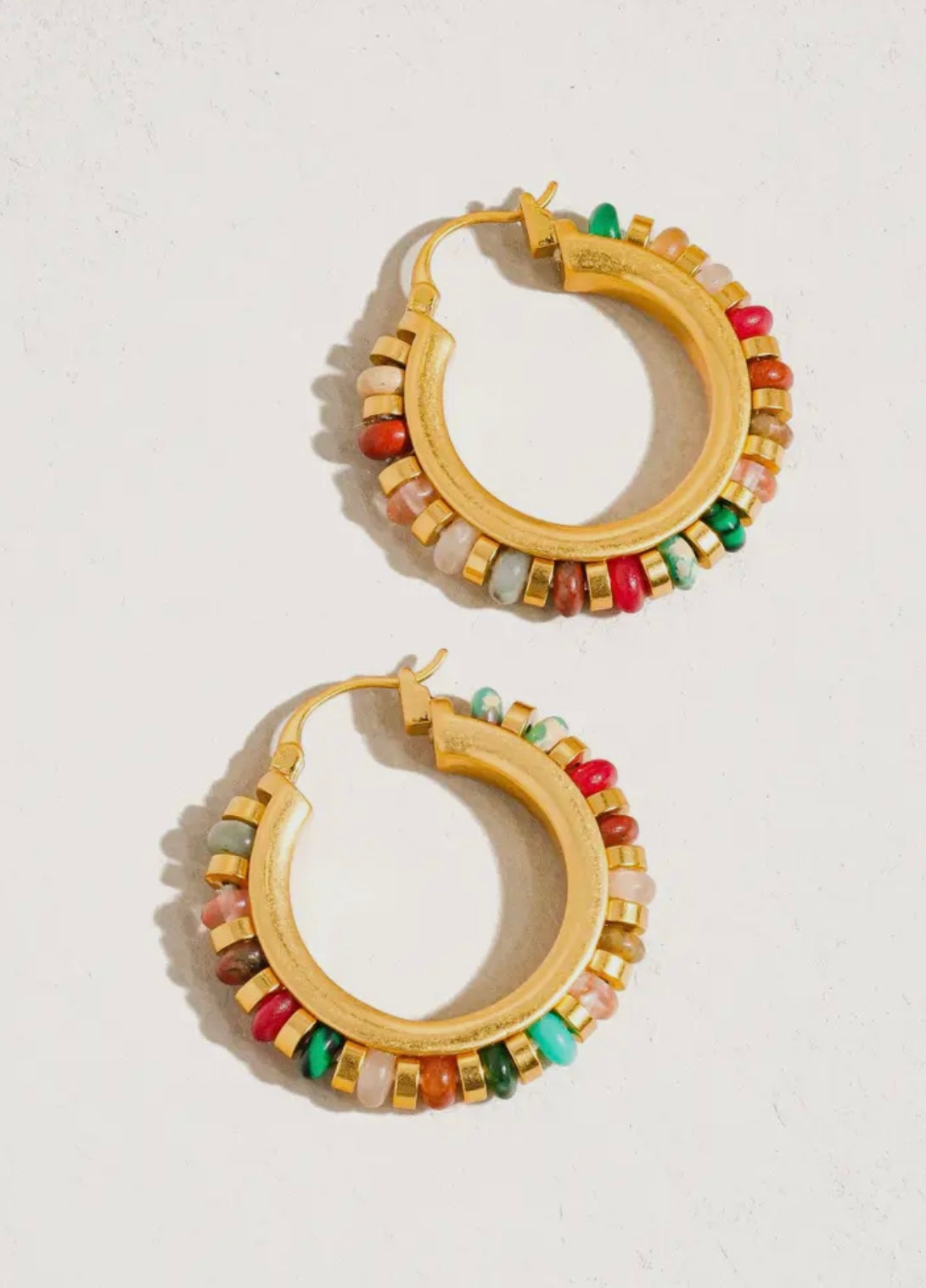 Flanerie Capri 18 k multi colored earring