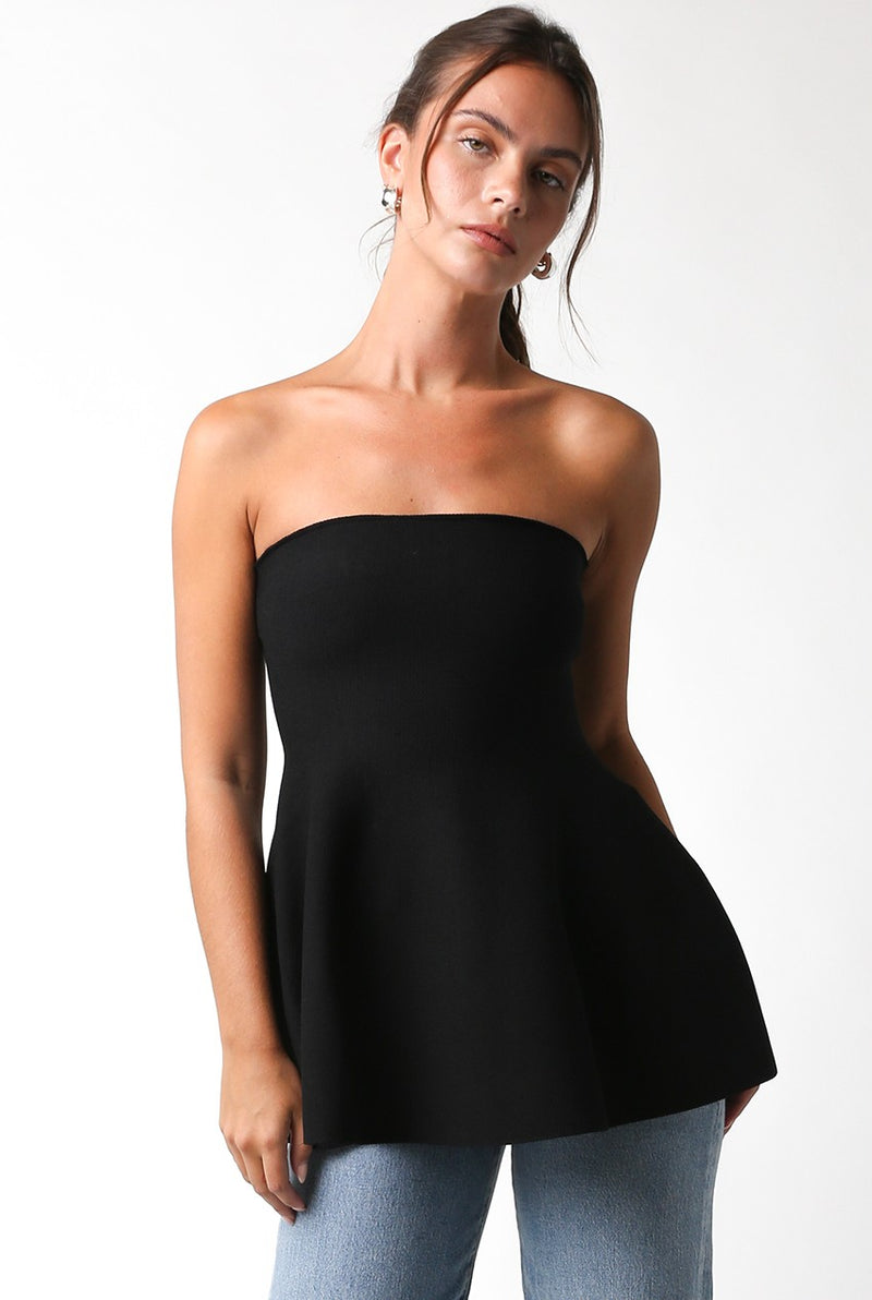 Judy Strapless Knit top