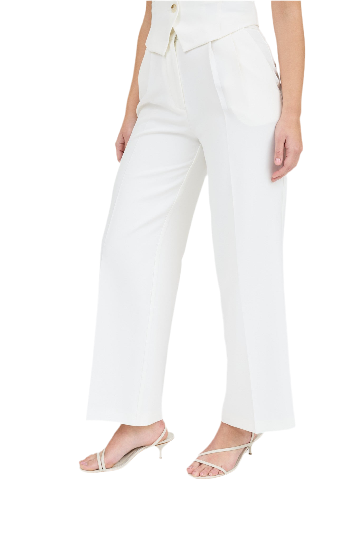 Studio High waist pleated trouser