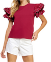 Strut and Bolt Scalloped Tee Shirt