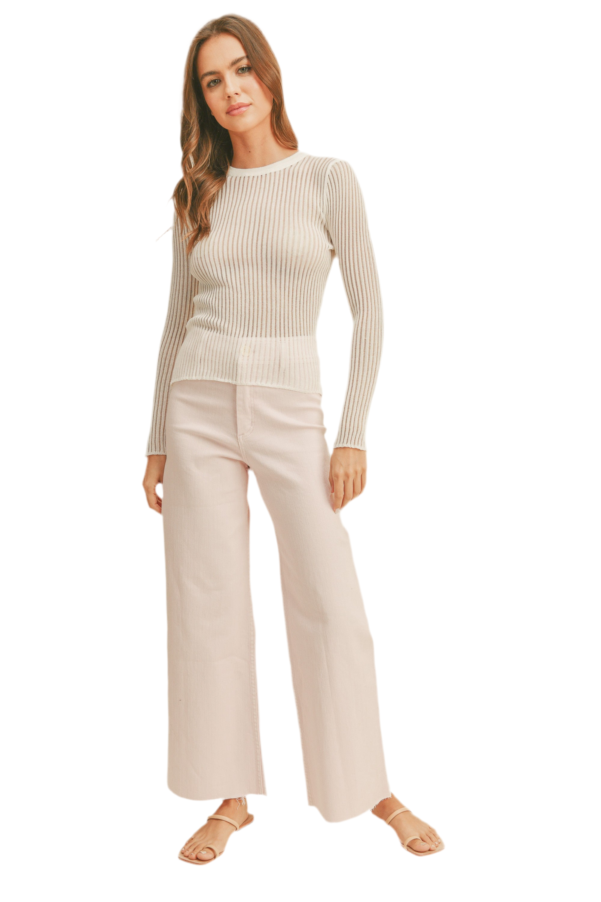 Miou Muse Denim Pant Strawberry