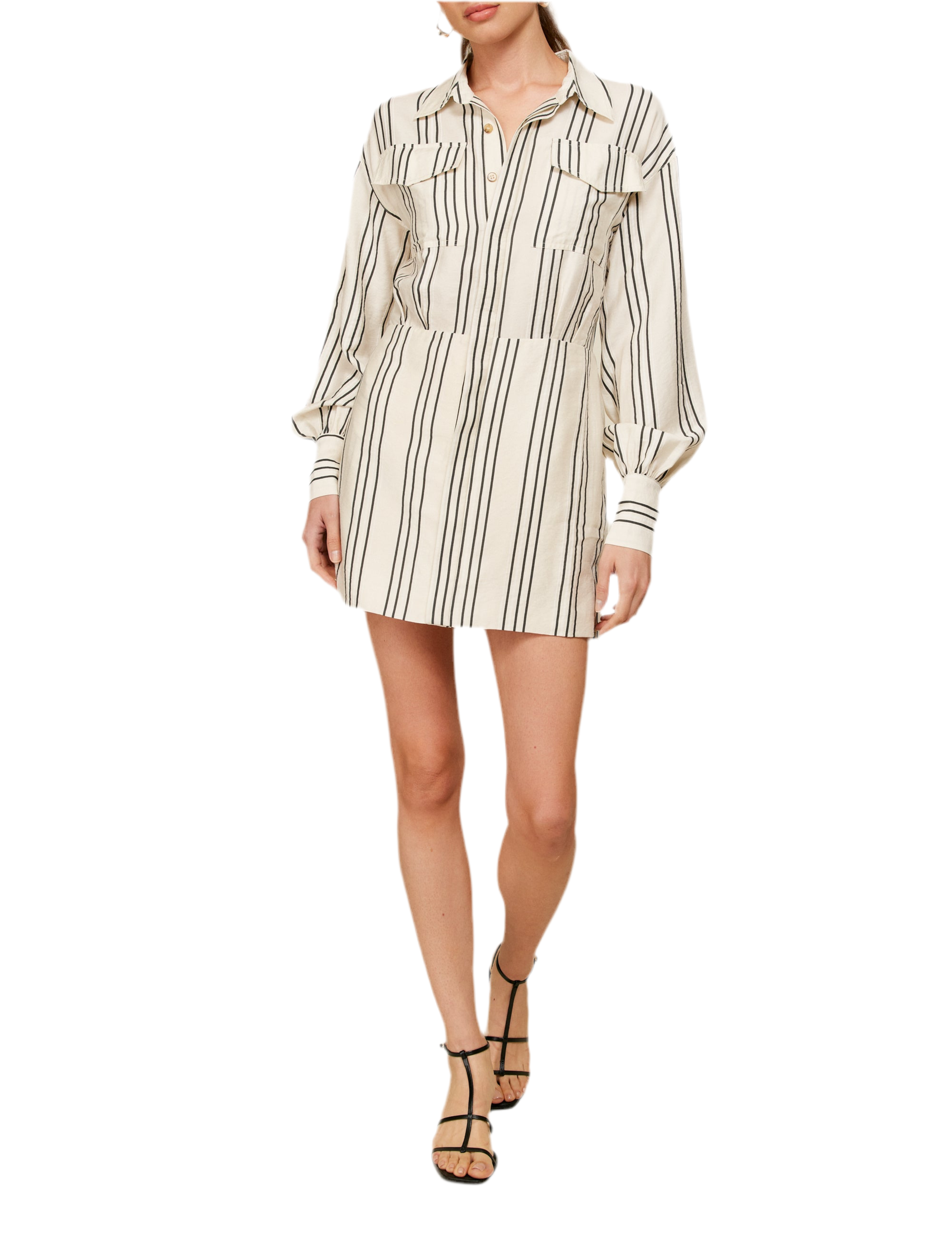 Line and Dot Freddie Stripe dress