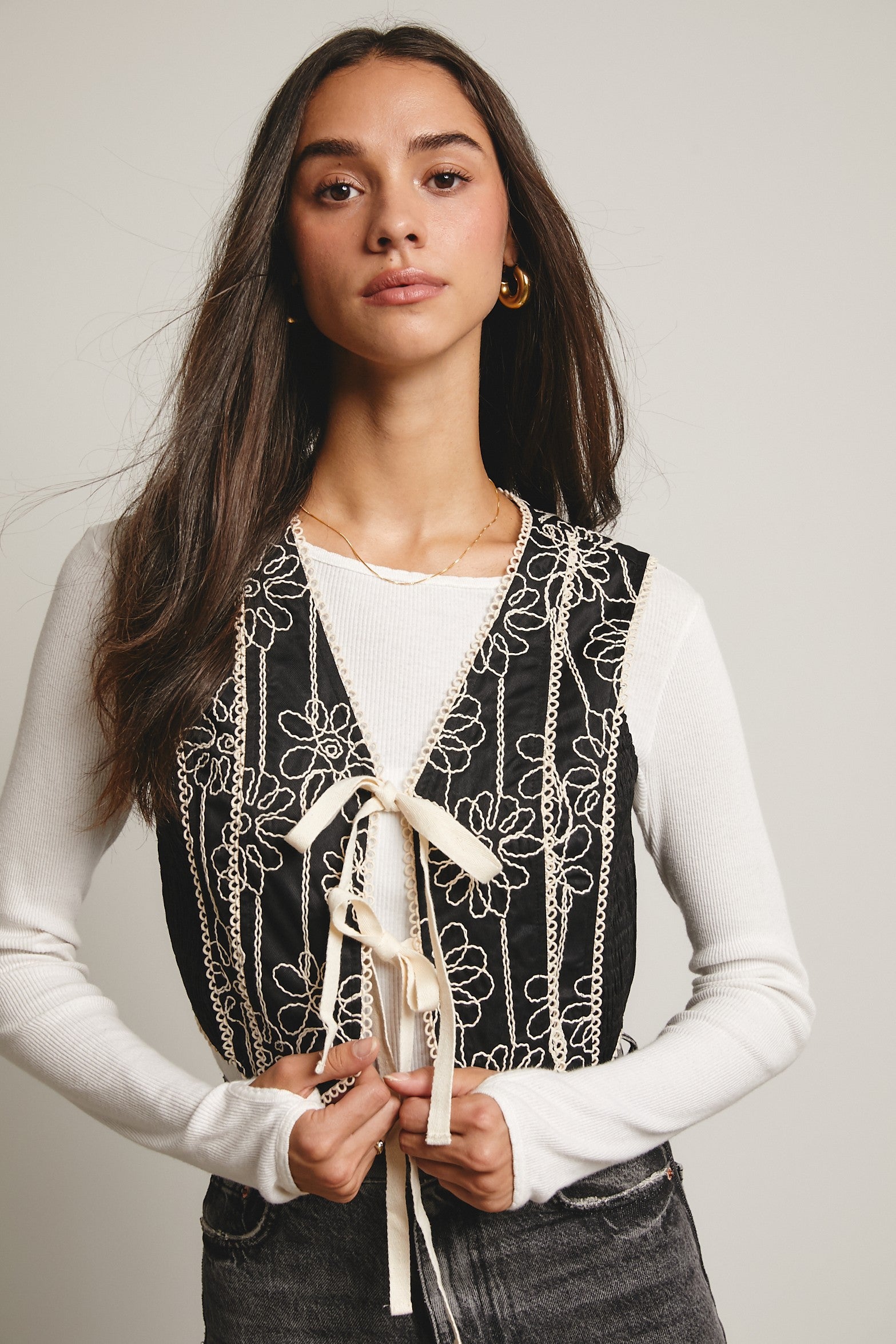 Forte Boho Tie Vest