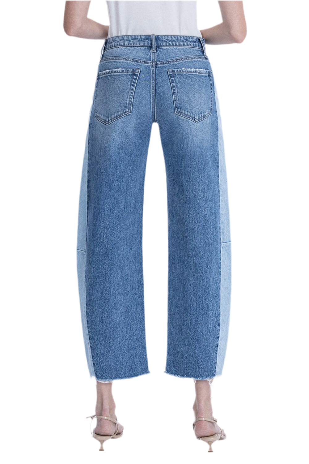 Flying Monkey Two Tone Barrel Jeans
