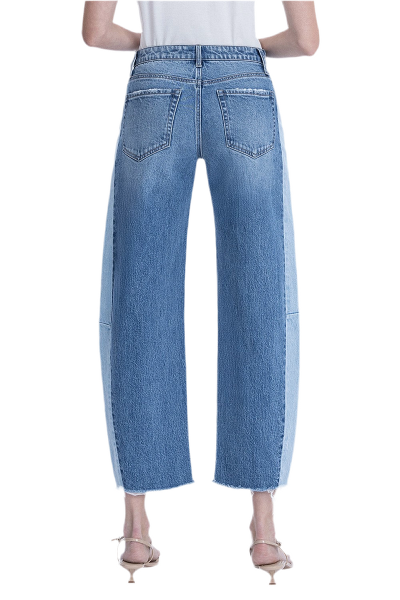 Flying Monkey Two Tone Barrel Jeans