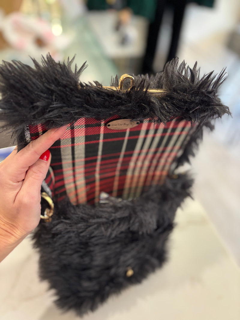 LooLoo Bags Black Fur