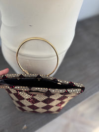 LooLoo Bags red and gold mini