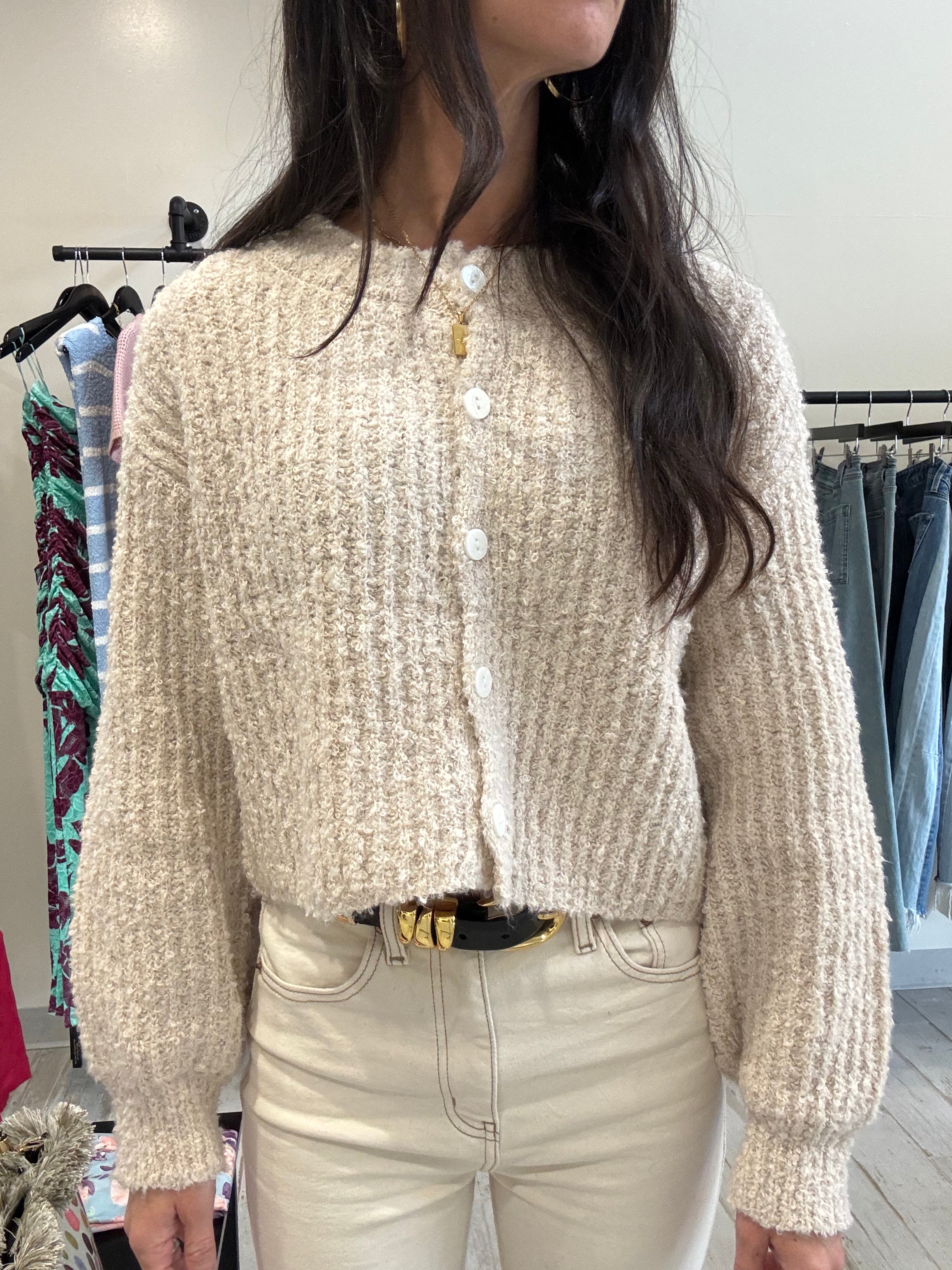 Jenna Button Cardigan Sweater