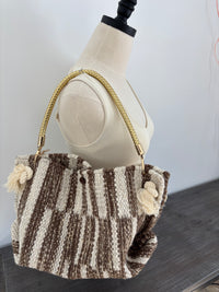 LooLoo Bags Brown Rope knot bag