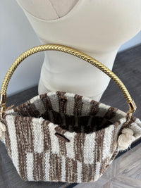 LooLoo Bags Brown Rope knot bag