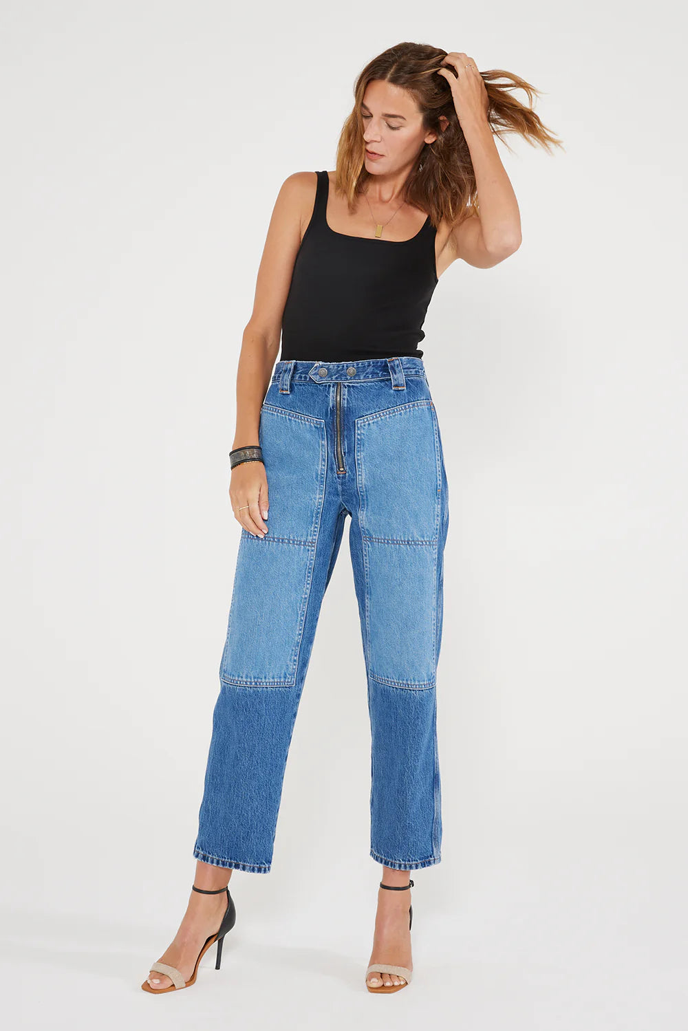 ÉTICA Orion Slim Two-Tone Carpenter Jeans