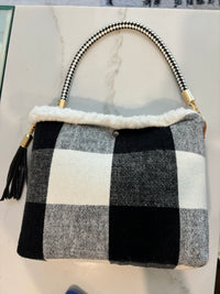 Looloo Bags checkered fur